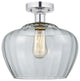 Innovations 616-1F-PC-G92-L Fenton 1 Light Semi-Flush Mount, Polished Chrome