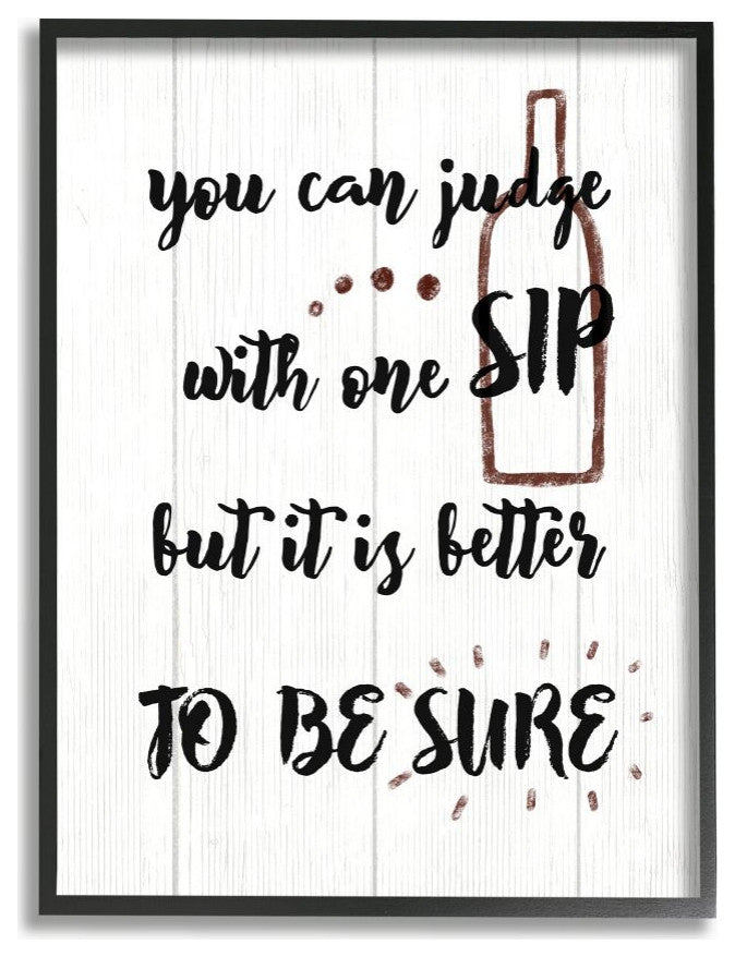 Drinking Humor Judge with One Sip Wine Text,1pc, each 24 x 30