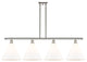 Innovations 516-4I-SN-GBC-121 4 Light Island Light, Brushed Satin Nickel