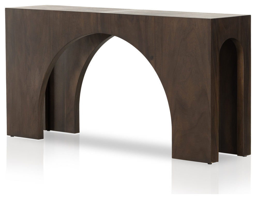 Fausto Console Table-Smoked Guanacaste