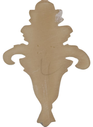 3"W x 4 1/2"H x 1/2"P Small Foliage Onlay
