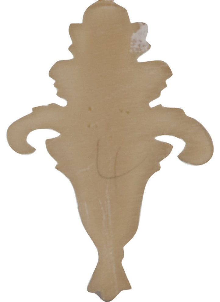 3"W x 4 1/2"H x 1/2"P Small Foliage Onlay