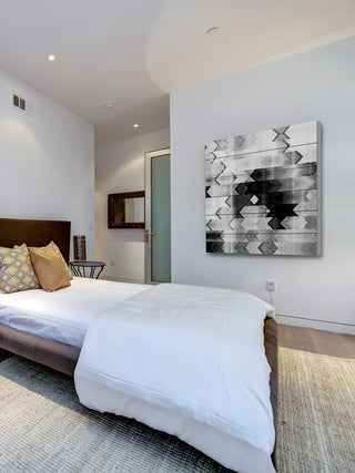 "Rejected Exclusion" Painting Print on White Wood