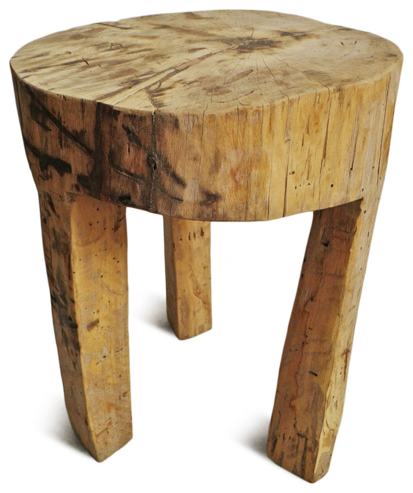 Rustic Naga Three Leg Wood Table 6