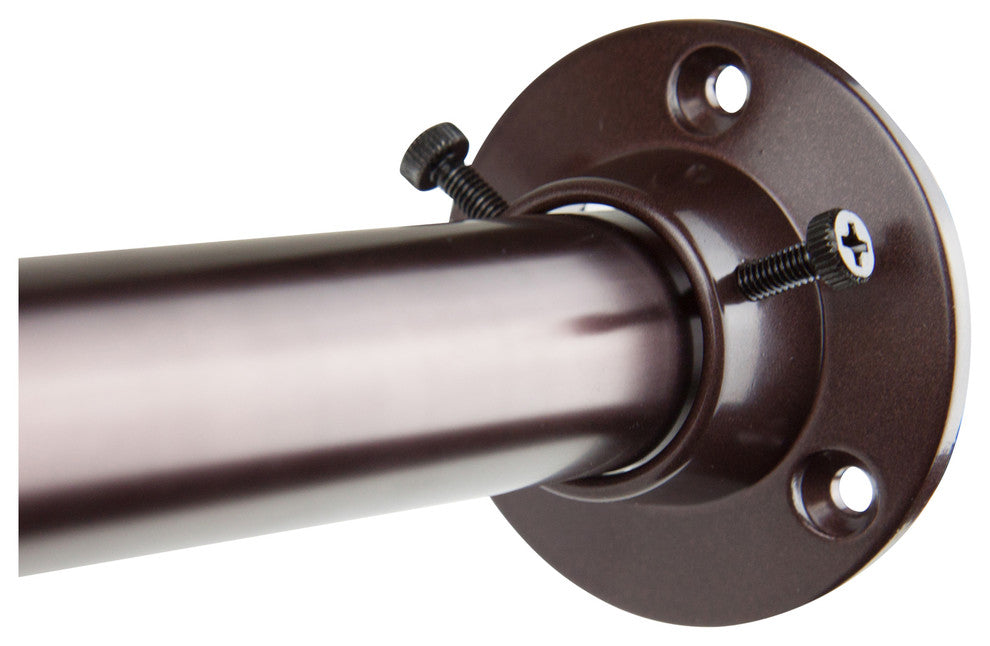 1" Adjustabe Closet Rod and Socket Set, Bronze