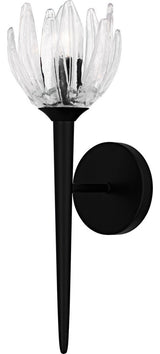 Shea One Light Wall Sconce in Matte Black