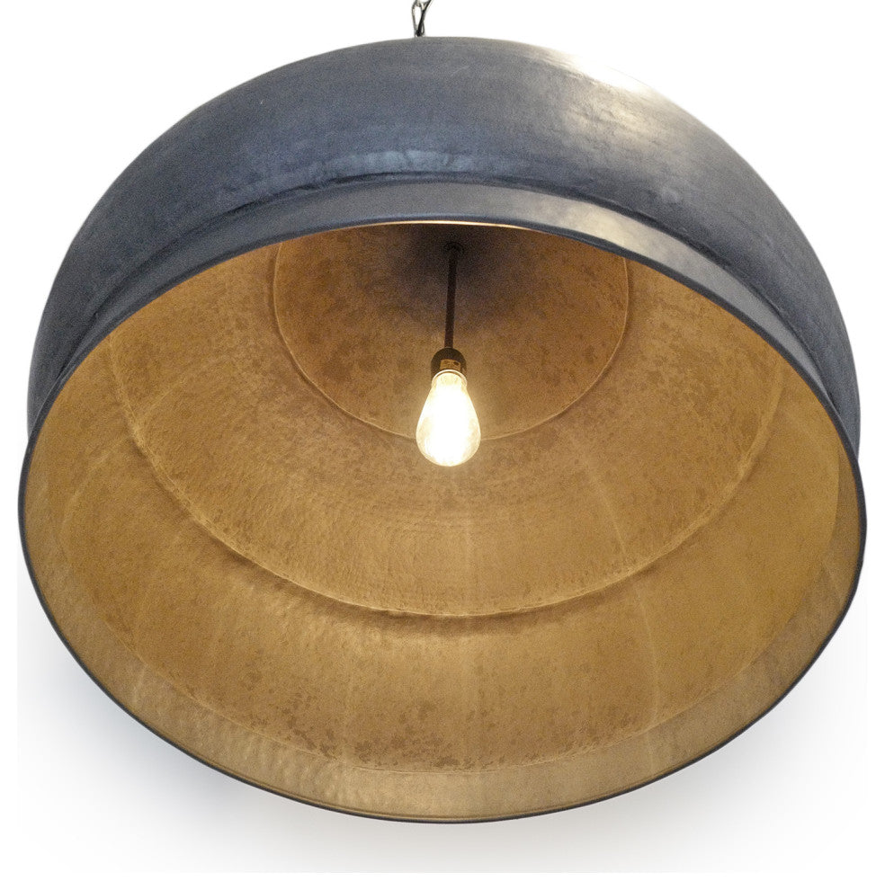 Large Hammered Vintage Kong Pendant