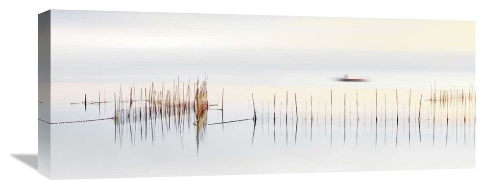 "The Boat" Stretched Canvas Giclee by Juan Luis Duran, 30x12"