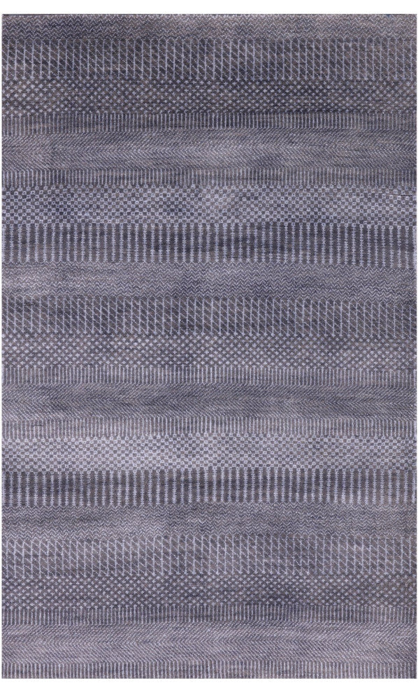 Savannah Grass Handmade Wool and Silk Rug 3' 1" X 4' 11" Q11519
