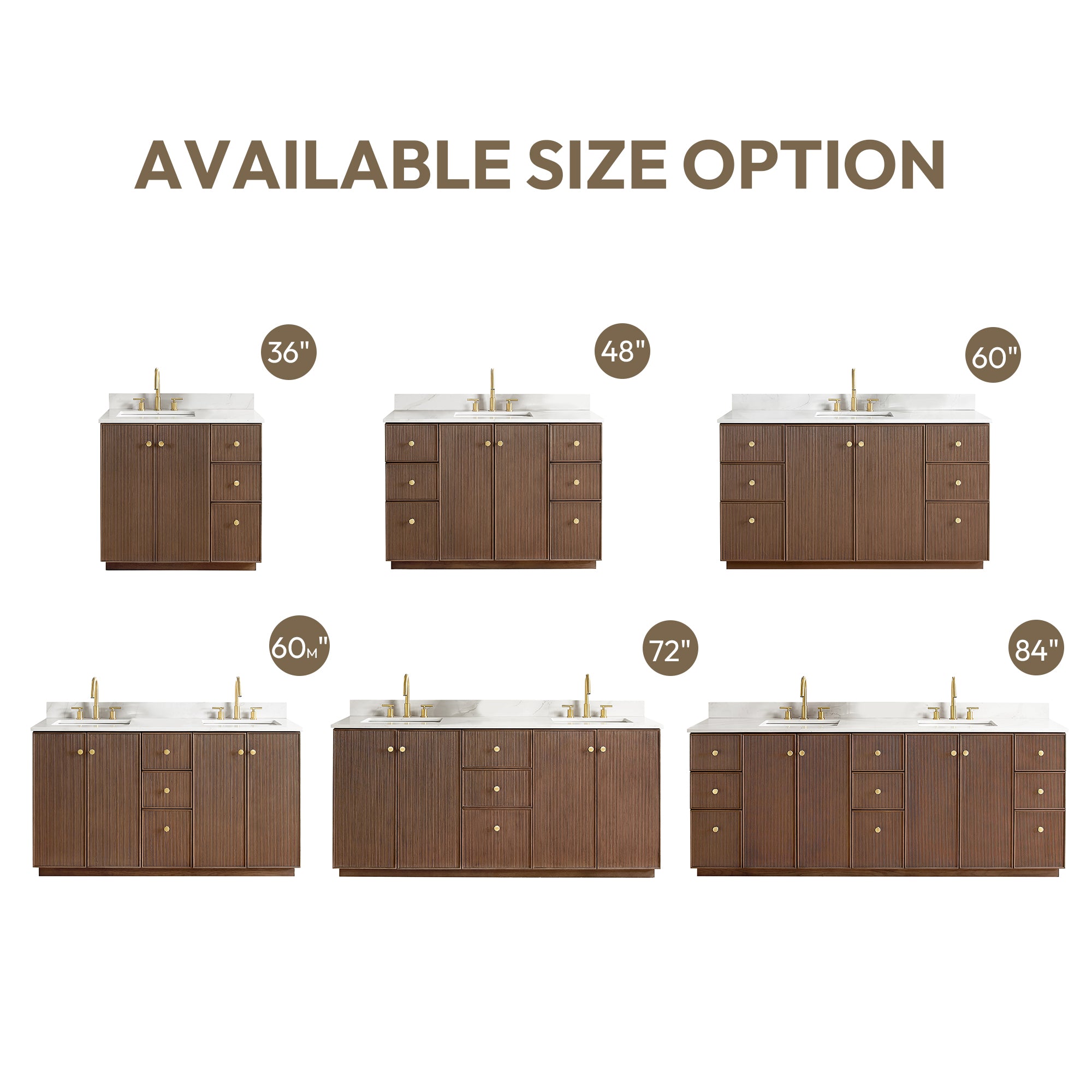 Oza Bath Vanity with Quartz Stone Top, Aged Dark Brown Oak, 72", Double Vanity, No Mirror