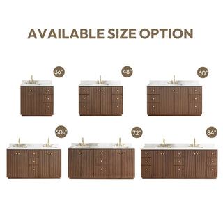 Oza Bath Vanity with Quartz Stone Top, Aged Dark Brown Oak, 72", Double Vanity, No Mirror