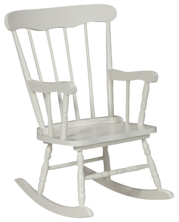 International Concepts Kids Rocker in Linen White