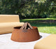 Plodes Cone Fire Pit, Carbon, 30.5", 1/4" Cor-Ten Steel Plate