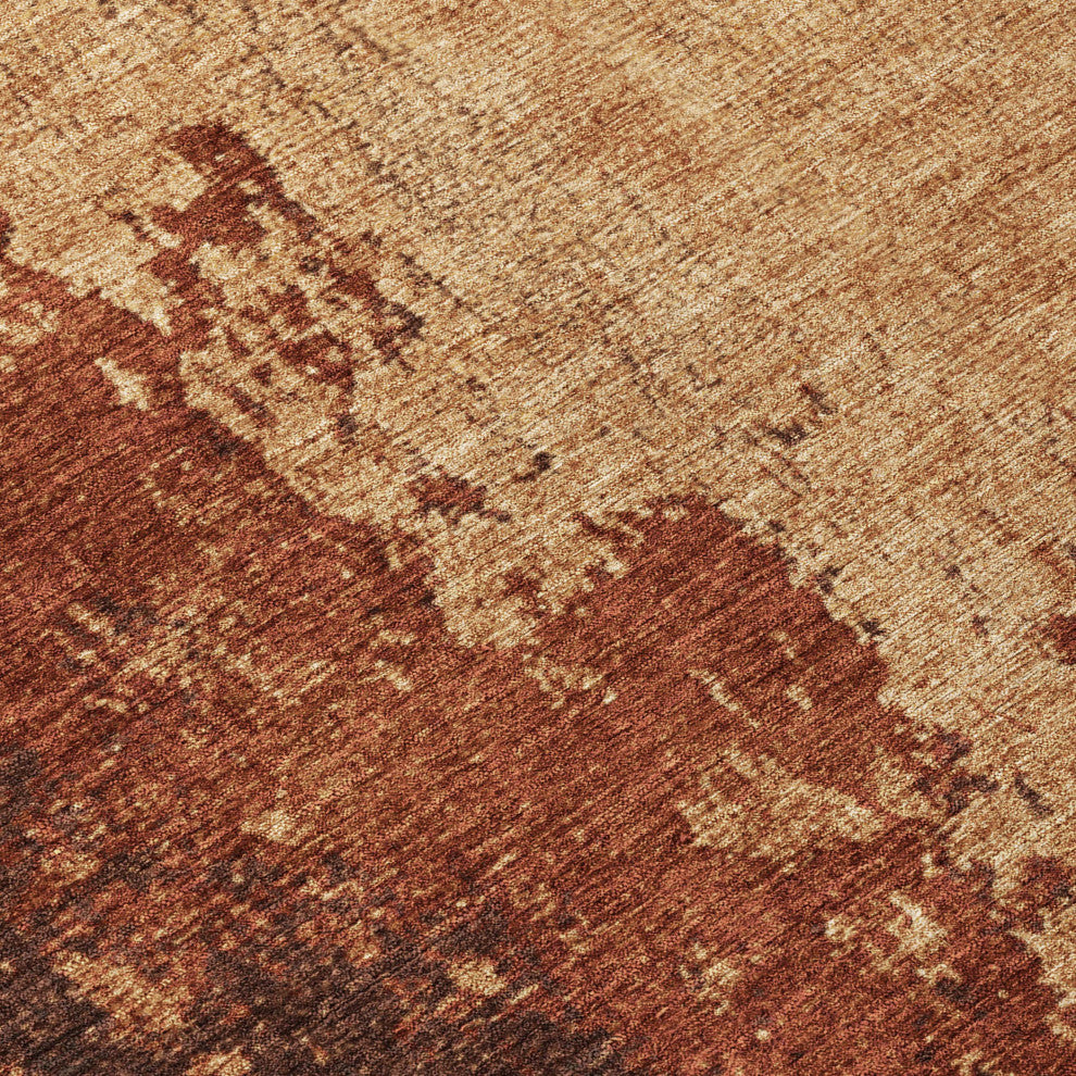 Machine Washable Indoor/Outdoor Chantille ACN1912 Tan 10' x 14' Rug