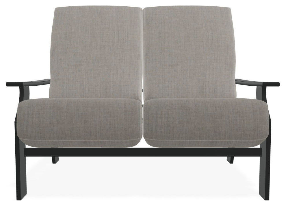 St. Catherine Deep Seat Outdoor Loveseat, Cast Silver/Graphite
