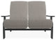 St. Catherine Deep Seat Outdoor Loveseat, Cast Silver/Graphite