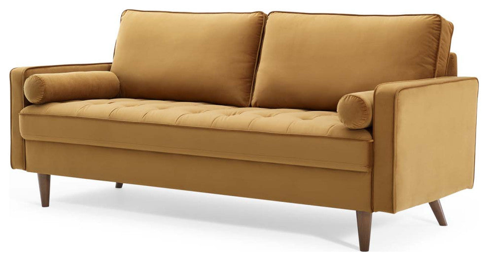 Sofa, Velvet, Brown, Modern, Living Lounge Room Hotel Lobby Hospitality