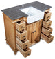 38" Reclaimed Pine Single Bath Vanity with Farmhouse Sink