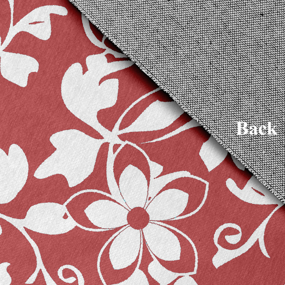 Evelyn Spring Chenille Rug, Ligonberry Red, 5'x7'