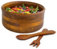 3-Piece Wood Salad Bowl Set, Medium, Medium