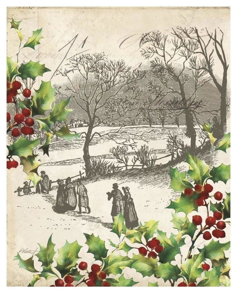 "Vintage Holiday I" Digital Paper Print by Katie Pertiet, 22"x26"