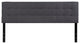 Bedford Tufted Upholstered King Size Headboard in Dark Gray Fabric