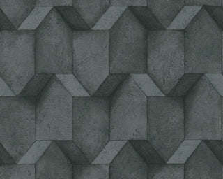 Textured Wallpaper Modern Featuring 3D Geometric Structure, 388272