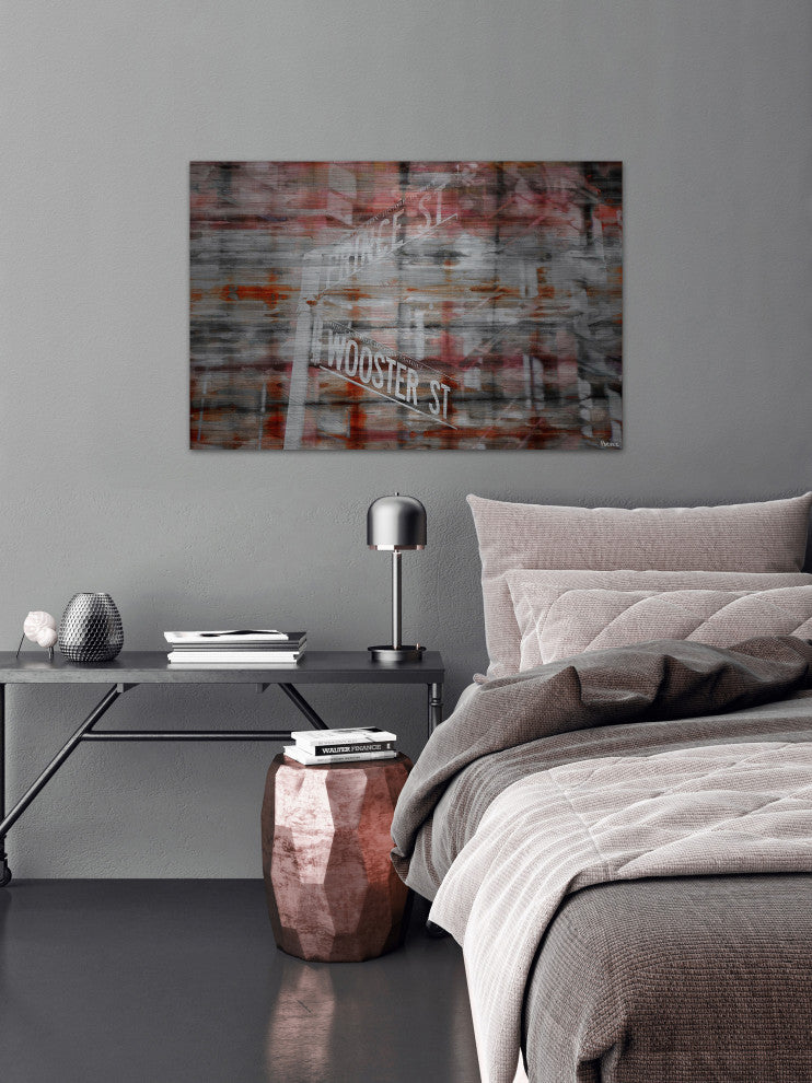 "Prince and Wooster" Print on Brushed Aluminum, 36"x24"