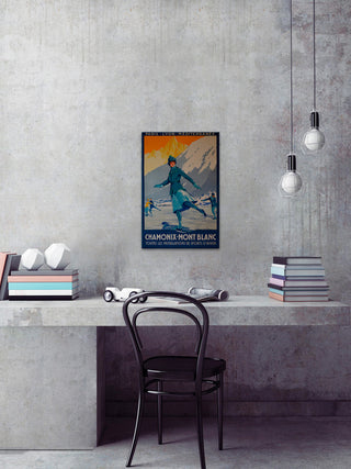 "Chamonix Mont Blanc" Painting Print on Wrapped Canvas, 24"x36"