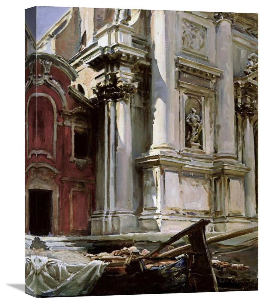 "Church of San Stae, Venice" Canvas Giclee by John Singer Sargent, 17"x22"