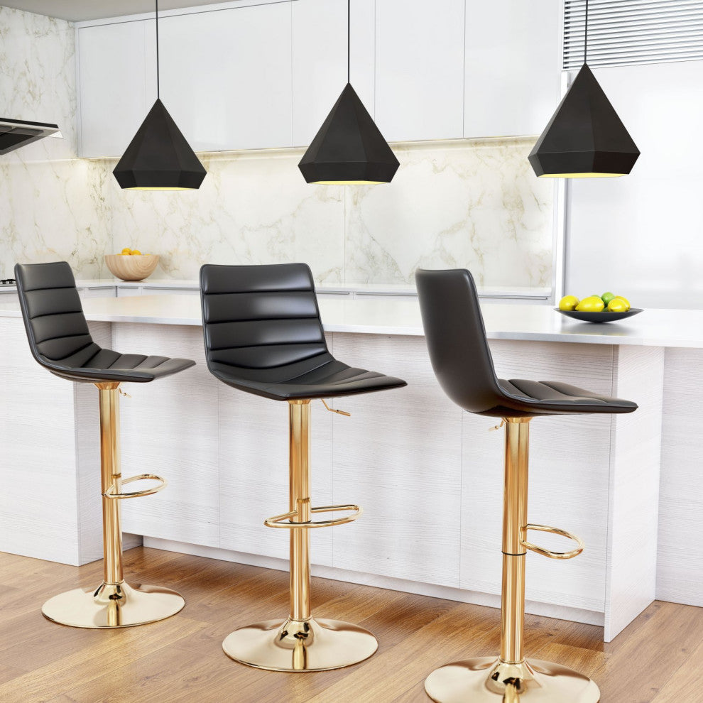 Pendant Ceiling Light Fixture, Steel Metal, Black, Kitchen Lounge Cafe Bistro