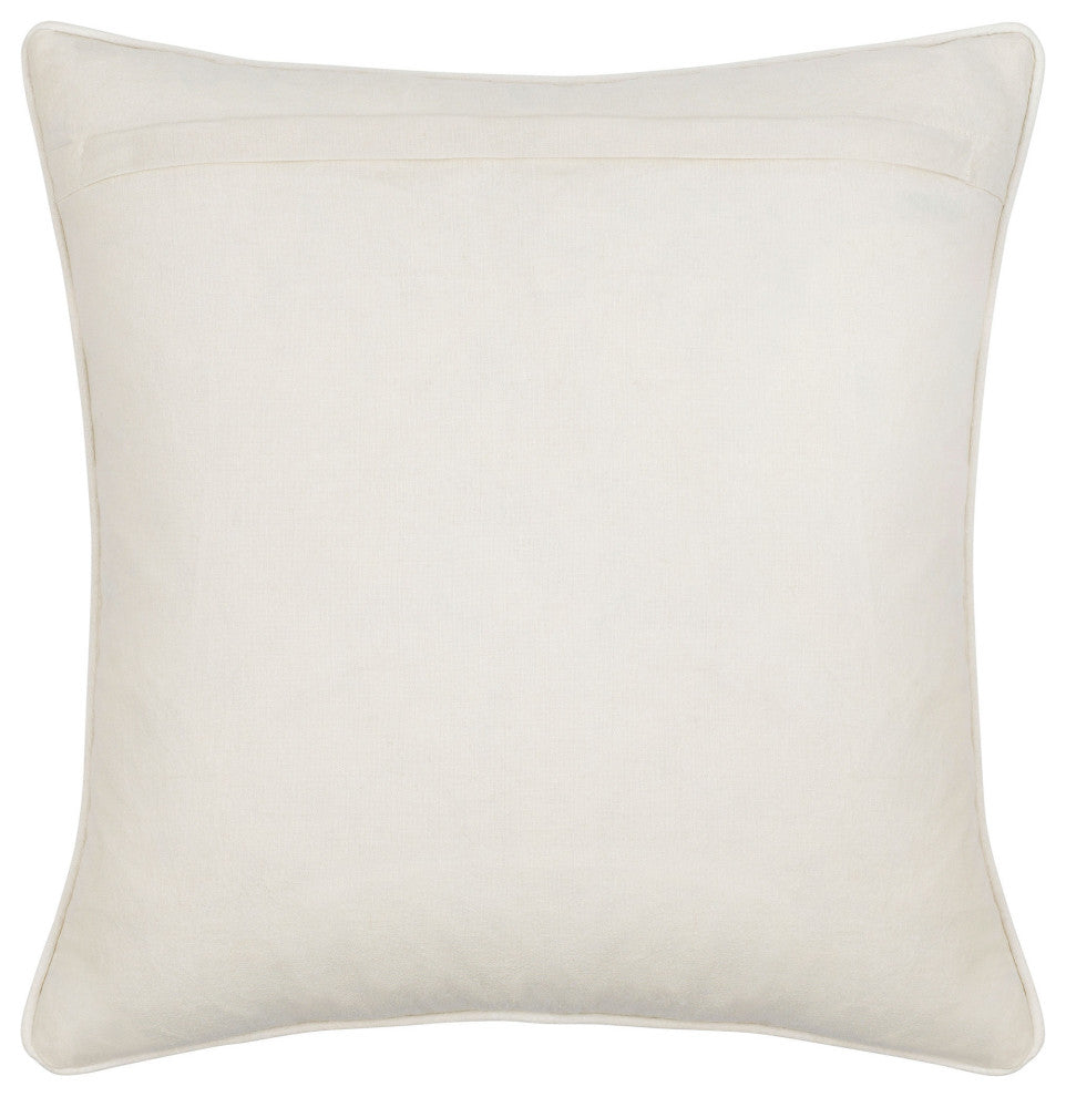 Surya Maricopa Cream Pillow Shell With Polyester Insert 20"H X 20"W