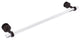 Pacific Beach 24" Shower Door Towel Bar with Dotted Accents, Antique Bronze