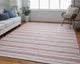 Weave & Wander Granberg Eco-Friendly PET Rug, Red, 5' X 8'