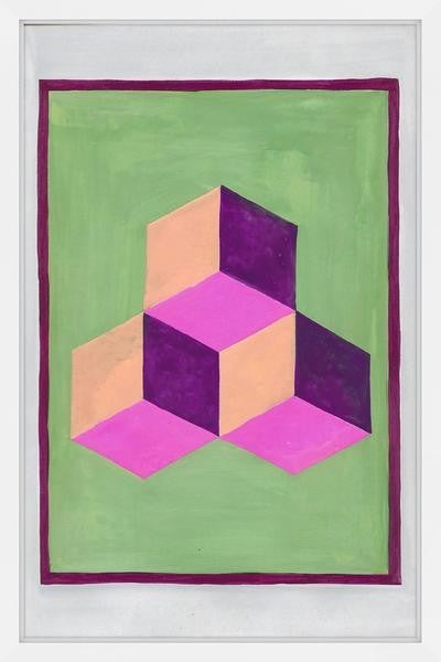 "Square Squad" Framed Painting Print, 24"x36"