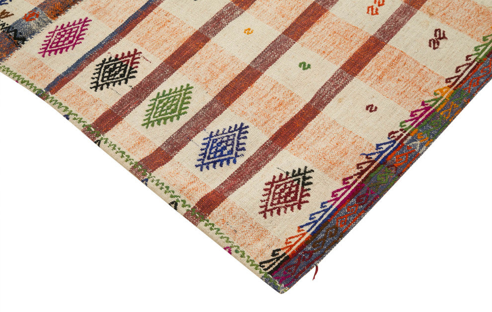 Rug N Carpet - Hand-knotted Oriental 4' 10'' x 9' 2'' One-of-a-Kind Kilim Rug