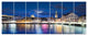 Scenic Panorama of Old Town, Landscape Canvas Art Print, 83"x32", 7 Panels