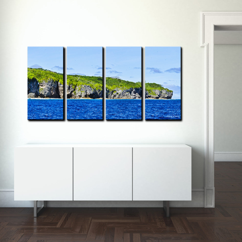 Ready2hangart Chris Doherty 'Niue Pano P' 4-piece Canvas Wall Art