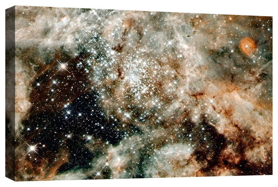 Epic Graffiti "30 Doradus" Hubble Space Telescope Giclee Canvas Art, 12"x18"