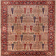 Ahgly Company Indoor Square Mid-Century Modern Area Rugs, 7' Square