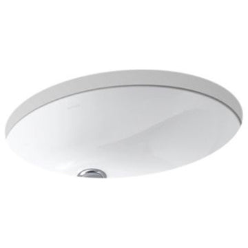 Kohler K-2210-G Caxton 17" Undermount Bathroom Sink - White