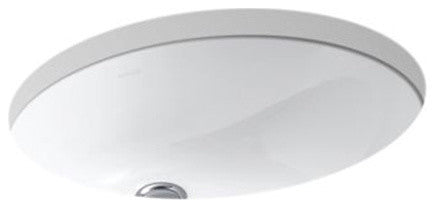 Kohler K-2210-G Caxton 17" Undermount Bathroom Sink - White