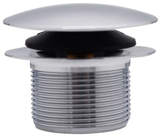 Illusionary Overflow 12" & 4" Sch. 40 ABS Bath Waste and Overflow with Tip, Polished Chrome