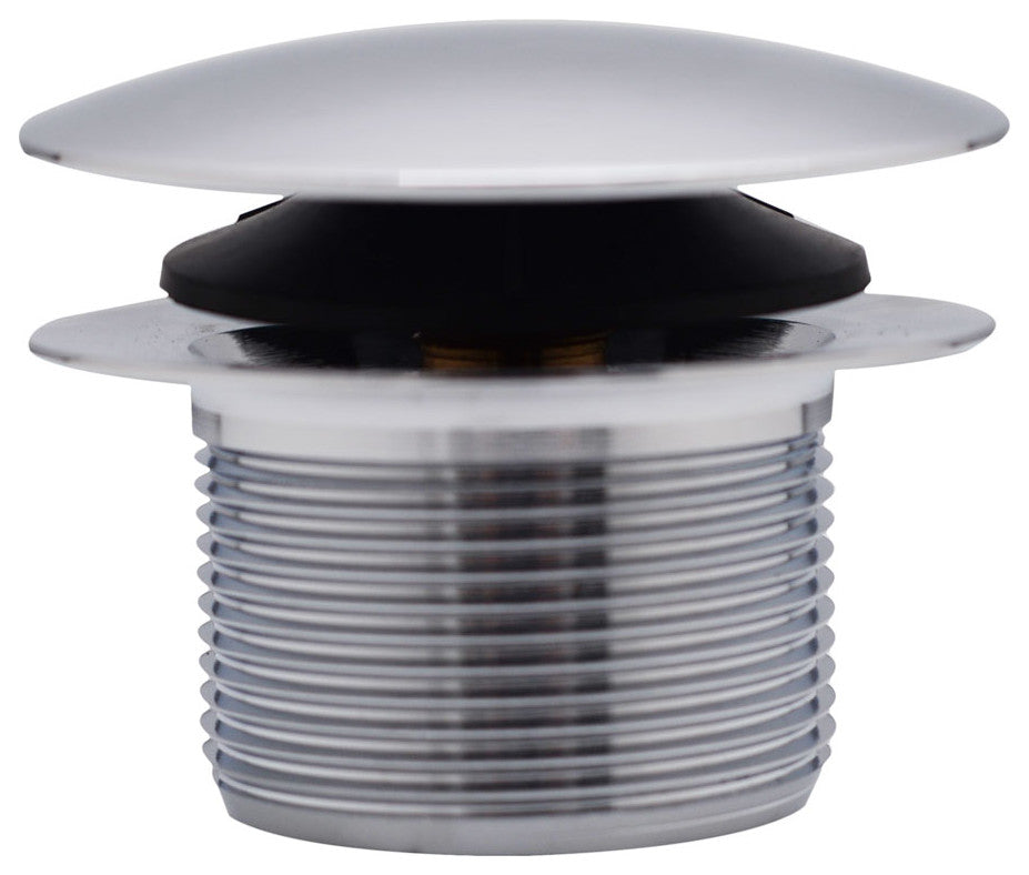 Illusionary Overflow 12" & 4" Sch. 40 ABS Bath Waste and Overflow with Tip, Polished Chrome