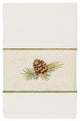 Linum Home Textiles Turkish Cotton Pierre Embellished Hand Towel, Cream