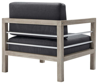 Wiscasset Outdoor Patio Acacia Wood Armchair Set of 2