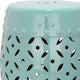 Lattice Coin Stool - Robbins Egg Blue
