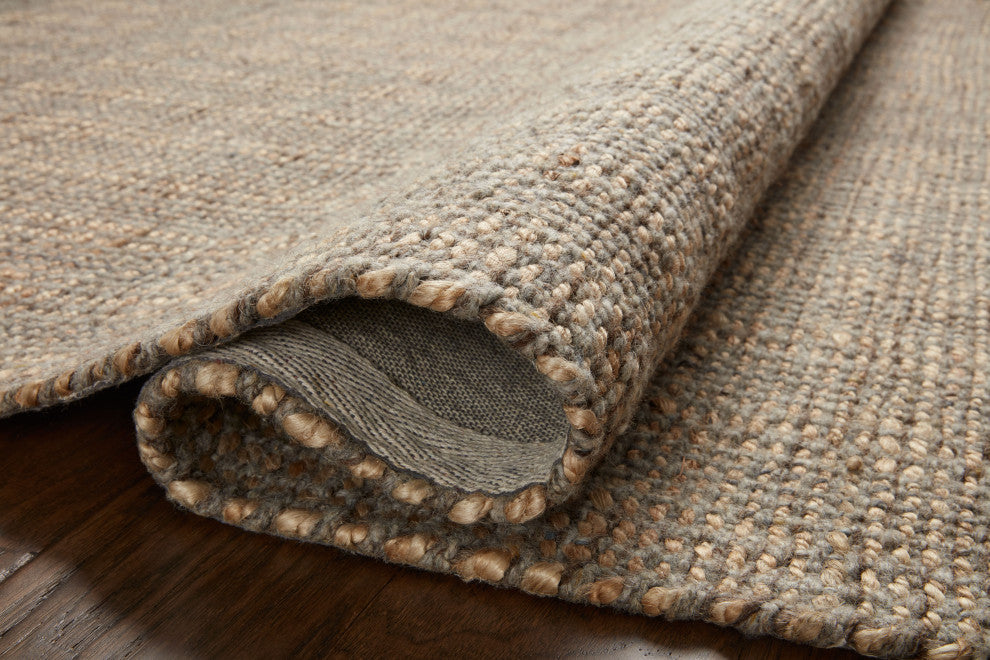 Jean Stoffer x Loloi Cornwall Mocha / Natural 3'-6" x 5'-6" Accent Rug
