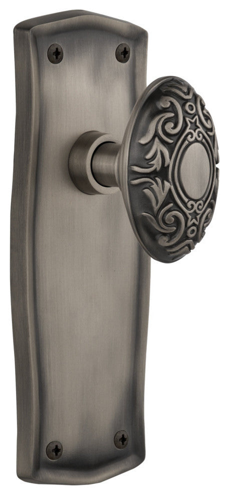 Prairie Plate Passage Victorian Door Knob, Antique Pewter