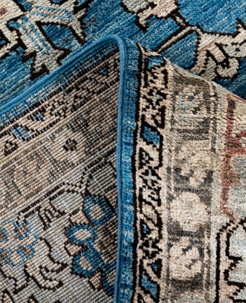 Serapi One-of-a-Kind Hand-Knotted Area Rug Light Blue, 7'11" x 9'10"